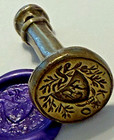 Antique Wax Seal - Kings Own  British Knights  Iron Cross