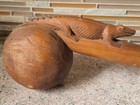 Vintage Native American Indian Ceremonial   War Effigy Wood Club Look  Seminole 