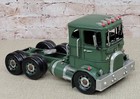 Vintage European Finery Bronze Semi Tractor Truck Trailer Pressed Steel Toy Sale