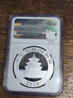     2010 China Silver Panda 10 Yn  1 Oz  999   Ngc Ms69 -030
