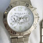 Bvlgari Automatic Chronometer Stainless Steel Silver Wristwatch For Parts repair