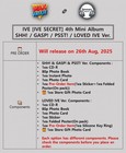 Ive  ive Secret  4th Ep Album cd photo Book card poster pob gift K-pop Sealed