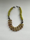 Vintage Artisian French Glass Beads Necklace Made By Debby Burger