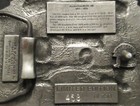 Allis Chalmers 1967 - 1970 One Eighty 180 Tractor Pewter Belt Buckle Speccast Ac
