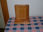 Beautiful Oak 2 Sided Menu Sign Holder Picture Frame