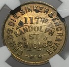 Chicago Il150j-11b R-6 Ngc Au-58 - Childs - Die Sinker   Engraver  of Tokens 