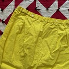 Vintage 1960s Yellow Side Zip Knee Knocker Shorts Women   s As Is Read For Repair