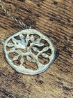 925 Sterling Silver Gold Plating Tree Of Life Necklace 3 69g Artisan