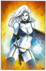 Lady Death Diabolical Harvest 1 Cover Original Comic Art Plus Print Mike Debalfo