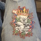 King Pot Skulls Embroidered Patch P387 Biker Jacket Novelty Skeleton Head New