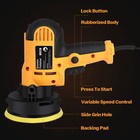 Electric Polisher Buffer Sander Car Polishing Machine 5  7  Buffing Sponge Kit