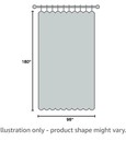 15ft X 8ft Room Divider Curtain For Medical Spa Privacy Cubicle Flame Retardant