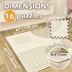 Soft Eva Foam Puzzle Play Mat For Babies And Kids For Floor Size 47x47  