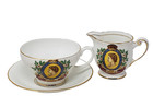 Coronation Of Queen Elizabeth Ii Cup Saucer   Creamer Set Vintage 1953 England