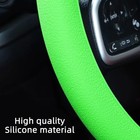 Universal Car Steering Wheel Cover     Elastic Non-slip Silicone Fit 36-40cm Wheel