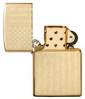 Zippo Windproof Pledge Of Allegiance Flag Lighter  Patriotic  49585  New In Box