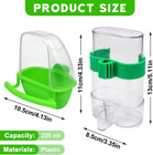 Bird Water Dispenser   Feeder Set For Cage  Safe  Durable  2 Piece Set