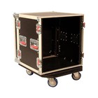 Gator Cases Gtour12uca24d 12u Ata Wood Flight Rack Case 24  Deep W  Casters