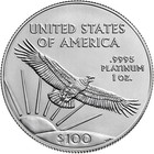 2023 1 Oz American Platinum Eagle Coin  bu 
