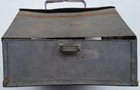 Vintage Handmade Tin Pigeon Carrier With Glass Windows