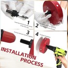 Hole Saw Blade 6 Inch 155mm Bi Metal Speed Slot Drilling Cutter Woodworking Tool