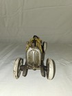  Vintage Style Yellow Cast Iron  5 Toy Race Car W  Lifting Hood