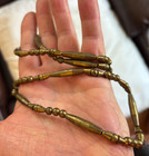 Antique Brass Trade Bead Necklace   Native American  Trading Item   