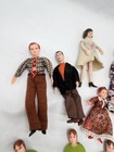 Vintage Caco German Dollhouse Family   Tonka Dolls Lot 9 Miniature 1 12 Scale