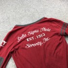 Delta Sigma Theta Cardigan Womens Large Sorority 1913 Sacred Heart Pockets Sweat