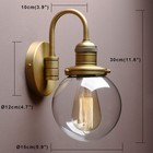 Yosoan 1-light Brass Modern Vintage Indoor Wall Sconce  Vanity Single Luxury Har