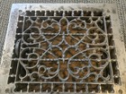  Pair Antique Victorian Grate Heat Vent Covers  Steel  Fits 12x10 Hole