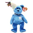 Ty Beanie Babies September The Birthday Bear With Hat Plush 2002