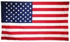  2 Pack  3x5 Ft Us Usa American 100d Flag Sleeve   Hem  Pole Banner Pocket
