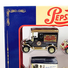 Pepsi-cola Custom Replica Collection Die Cast Metal Golden Wheel 4 Car Box Set