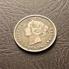 1888 Canada 5 Cent Victoria Canadian Silver Five Cent Coin