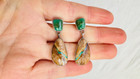 Vintage Navajo Turquoise Earrings In Sterling Silver  Native American Jewelry