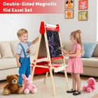 All-in-one Art Easel For Kids  Adjustable Double Sided Easel For Toddlers Wit   