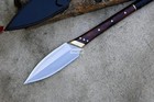 Custom Handmade Carbon Steel Full Tangspear Sword Hunting Camping Spear