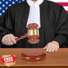 Wooden Gavel And Block Set Auction Lawyer Judge Sound Mallet Gift