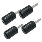Lightweight Aluminum Tattoo Machine Grips With Back Stem - 4pcs  Black  Ergonomi