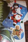 Bucilla  christmas Stars  Santa Felt Christmas Stocking Kit Oop 86300  18  Nip