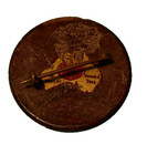 Wwii Royal Australian Air Force Lapel Pin Wooden Enamel Original 1944