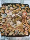 Vintage Beautiful Hand Wool Embroidered Needle Point Seating Cover 63x67 Cm