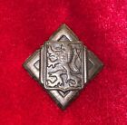Ww2 Free Czech Exile Army Metal Cap Badge