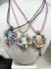 Cameo Necklace Wholesale Lot Of 6 Vintage Beaded Victorian Style Beaded Jewelry