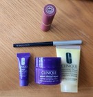 Clinique 6-piece Skincare Makeup Gift Set W floral Cosmetic Bag Wrinkle Cream