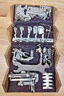 Singer Sewing Machine Oak Puzzle Box W accessories Attachments Parts Patent 1889