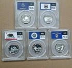 2005 S Silver Proof Quarter Set Pcgs Pr69dcam 5 Coins