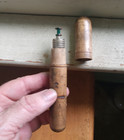1880s Glass Gonorrhea Vd Medical Syringe Injector In Original Wood Case