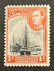 Travelstamps  Bermuda Stamps Scott  118a - 1d Kgvi Mint Mnh Og
